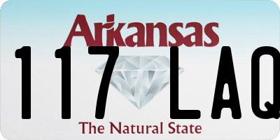 AR license plate 117LAQ