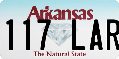 AR license plate 117LAR