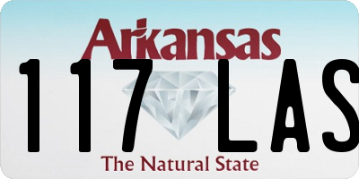 AR license plate 117LAS
