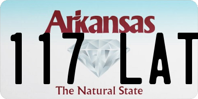 AR license plate 117LAT