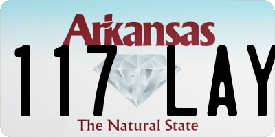 AR license plate 117LAY
