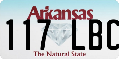 AR license plate 117LBC
