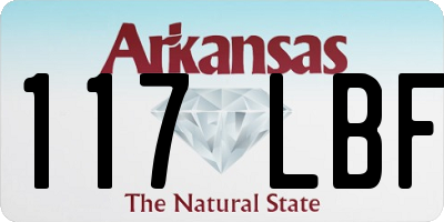 AR license plate 117LBF