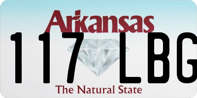 AR license plate 117LBG