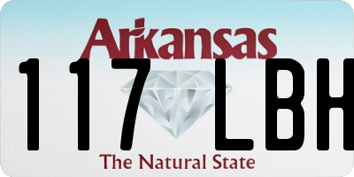 AR license plate 117LBH