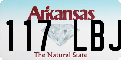 AR license plate 117LBJ