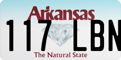 AR license plate 117LBN