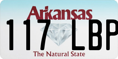 AR license plate 117LBP