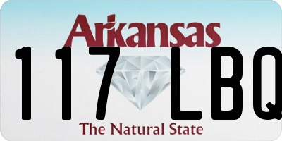 AR license plate 117LBQ
