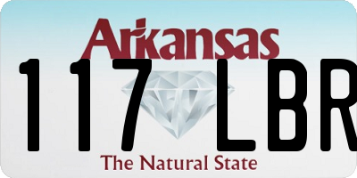 AR license plate 117LBR