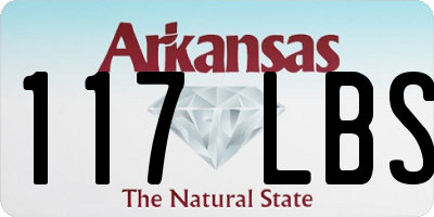 AR license plate 117LBS