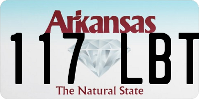 AR license plate 117LBT