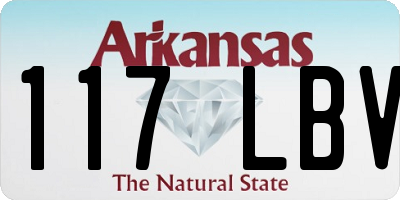 AR license plate 117LBV