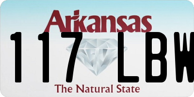 AR license plate 117LBW
