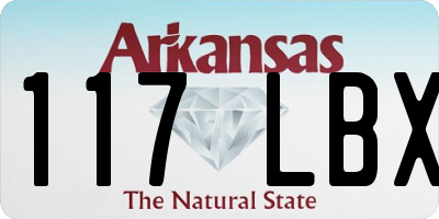 AR license plate 117LBX