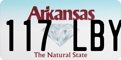 AR license plate 117LBY