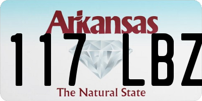 AR license plate 117LBZ