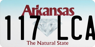 AR license plate 117LCA