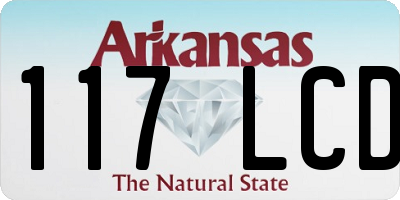 AR license plate 117LCD