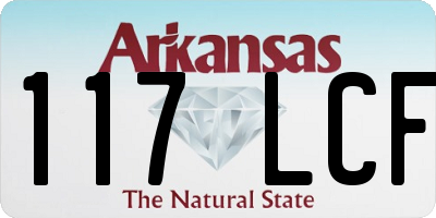 AR license plate 117LCF