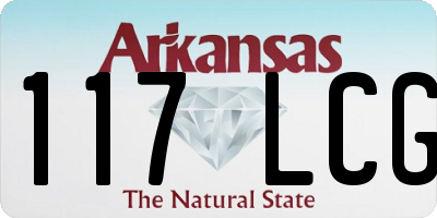 AR license plate 117LCG