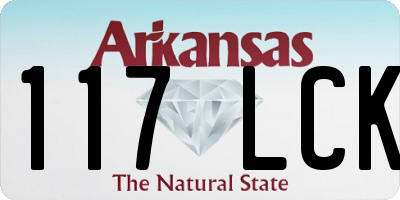 AR license plate 117LCK