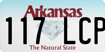 AR license plate 117LCP