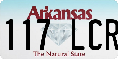 AR license plate 117LCR