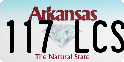 AR license plate 117LCS