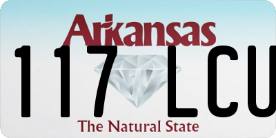 AR license plate 117LCU