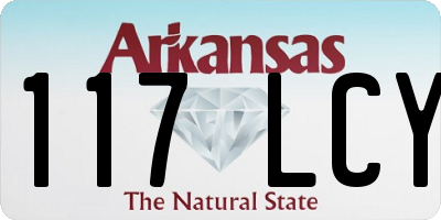 AR license plate 117LCY
