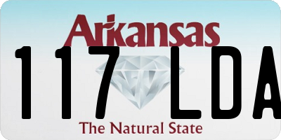 AR license plate 117LDA