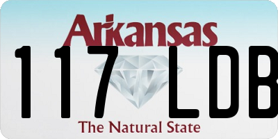 AR license plate 117LDB