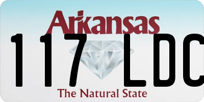 AR license plate 117LDC