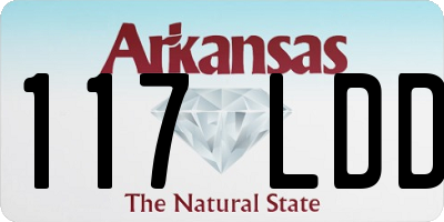 AR license plate 117LDD