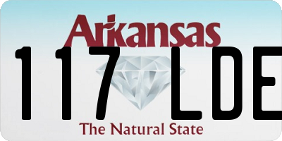 AR license plate 117LDE