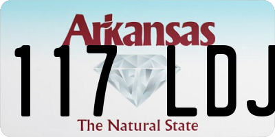 AR license plate 117LDJ