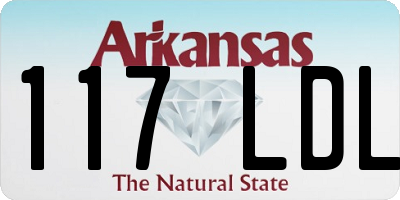 AR license plate 117LDL