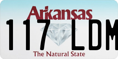 AR license plate 117LDM