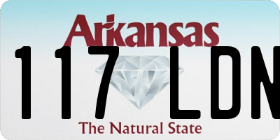 AR license plate 117LDN