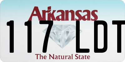 AR license plate 117LDT