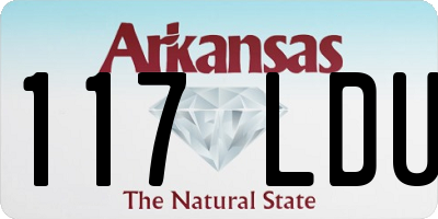 AR license plate 117LDU