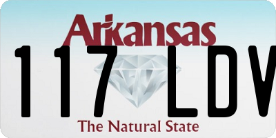 AR license plate 117LDV