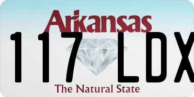 AR license plate 117LDX