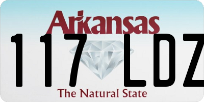 AR license plate 117LDZ