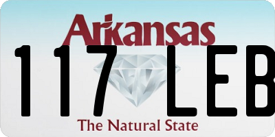 AR license plate 117LEB