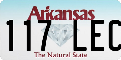 AR license plate 117LEC