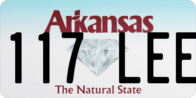 AR license plate 117LEE