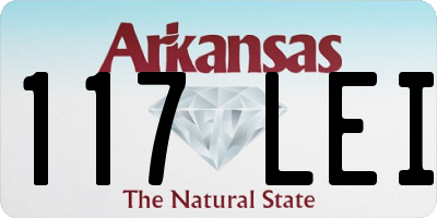 AR license plate 117LEI