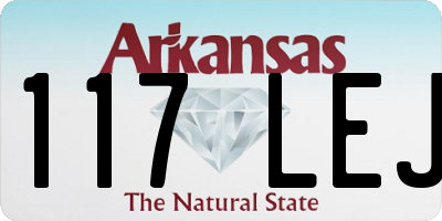 AR license plate 117LEJ